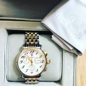 MICHELE fluette two-tone watch!